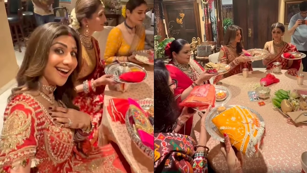 सुनीता कपूर के घर करवा चौथ की चमक,शिल्पा शेट्टी, मीरा राजपूत और रवीना टंडन ने साझा किए खूबसूरत पल