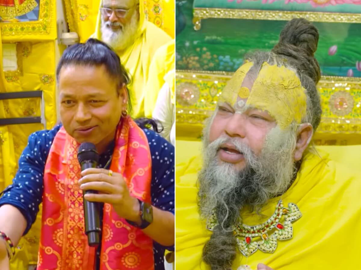 प्रेमानंद महाराज के दरबार पहुंचे कैलाश खेर, ‘बम लहरी’ भजन पर झूमे भक्त